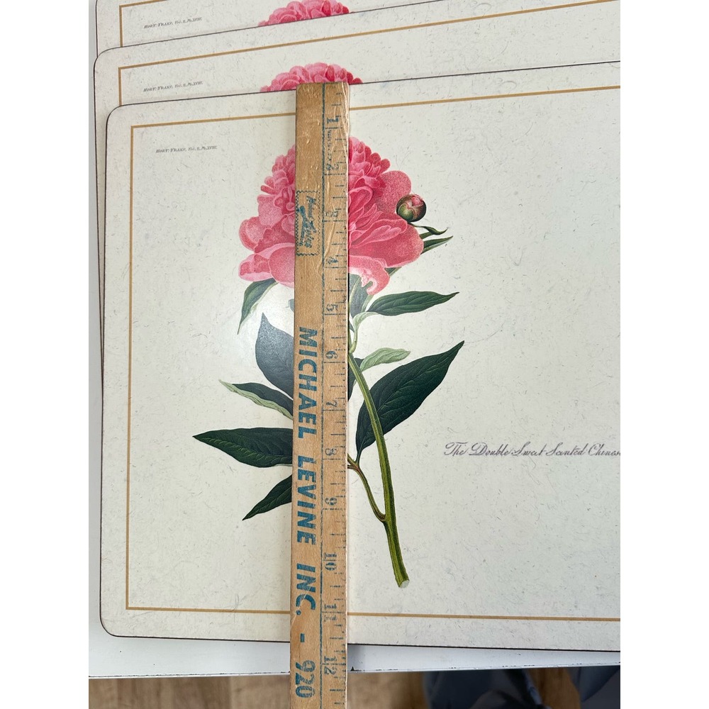 The Metropolitan Museum of Art Pimpernel 4 Placemats Chinese Peony cork backed - Picture 7 of 13